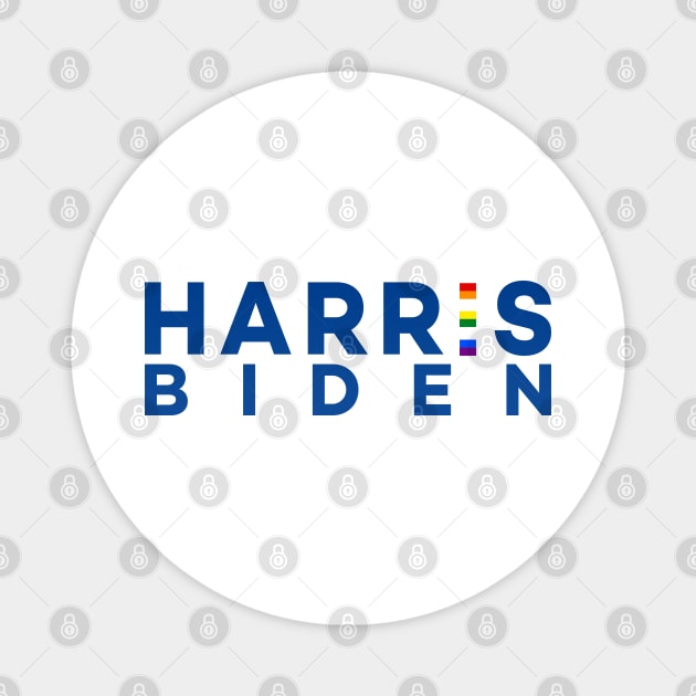 Harris Biden 2020 - Blue letters - Rainbow Magnet by guayguay
